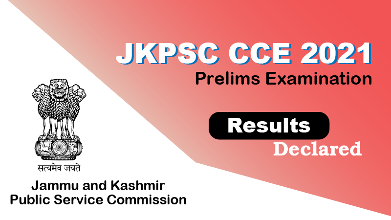 JKPSC CCE 2021 results out on its official website